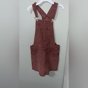 AE Dusty Pink Corduroy Overall Dress Size S